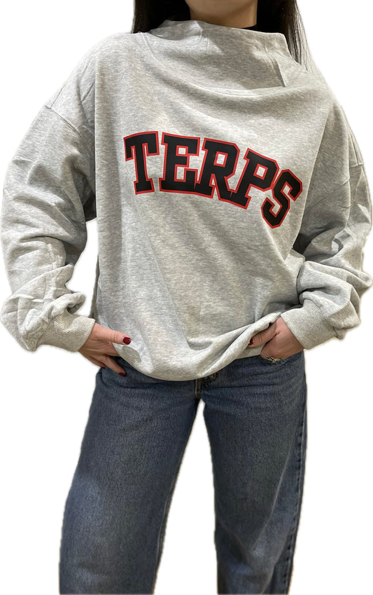 Personalized GAME DAY College Mock Neck Sweatshirt