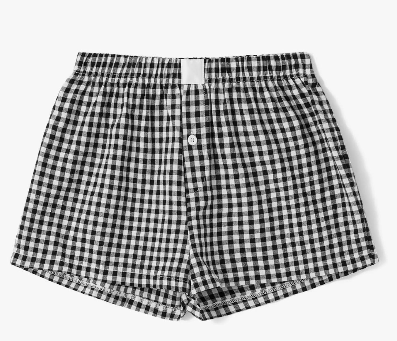 Game day Women’s Gingham Pattern College Boxer Shorts