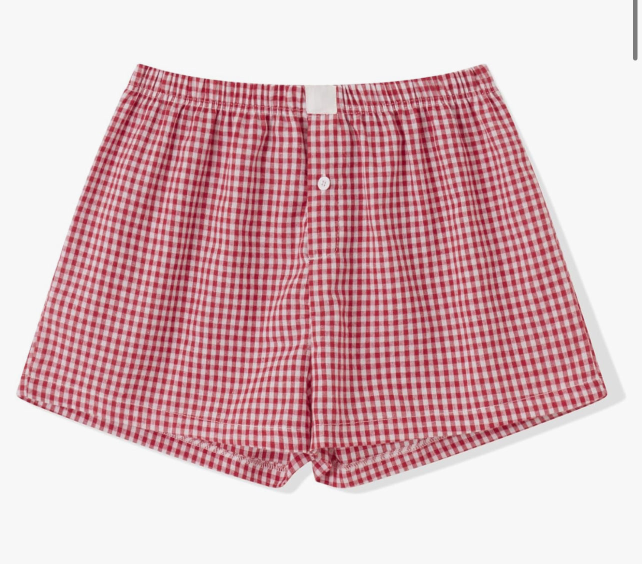 Game day Women’s Gingham Pattern College Boxer Shorts